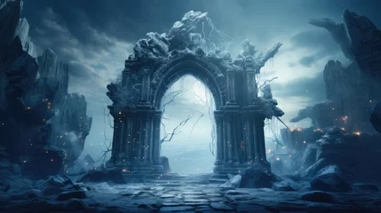 Foto op Plexiglas Mystical Archway Amidst the Storm © Tung's companion