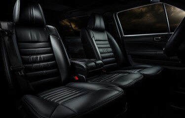 car interior with cushion seats