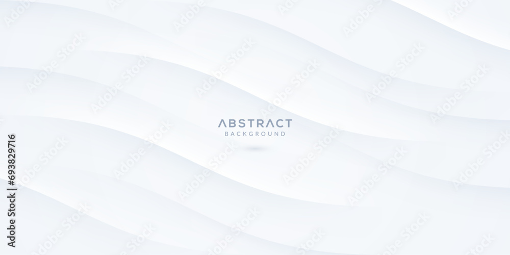 Wall mural modern abstract with white background and wave pattern.