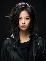 Fototapeta premium Portrait Photography of Young asian beauty woman with koreans makeup
