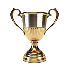 Fototapeta na wymiar Trophy cup isolated on a transparent background.
