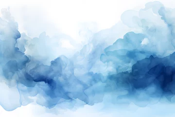  beautiful blue abstract watercolor clouds texture background © Lin_Studio