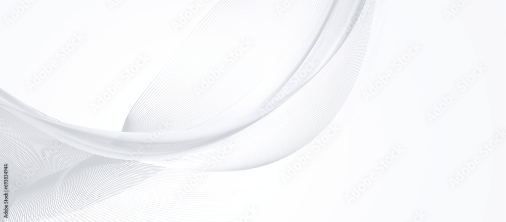 Poster abstract way lines background, white & gray background