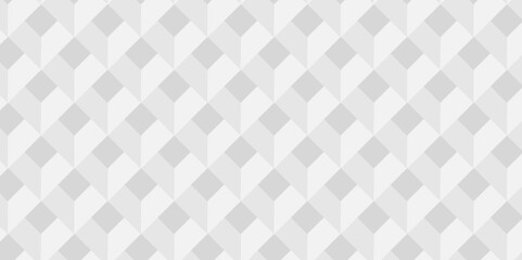 White and gray geometric block cube structure. Seamless geometric pattern grid backdrop triangle abstract background. Abstract cubes geometric tile and mosaic wall or grid backdrop hexagon technology.