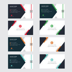 Professional Business card collection with eye-catchy various colors