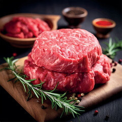 realistic Illustration a plant base meat