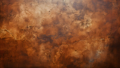 Fototapeta na wymiar a rusty oxidized metal copper surface