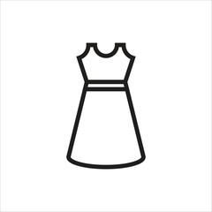 dresses vector icon line template