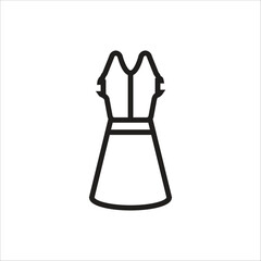 dresses vector icon line template