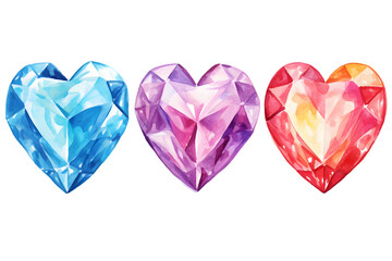 Fototapeta premium Diamond Gem isolated on transparent background illustration