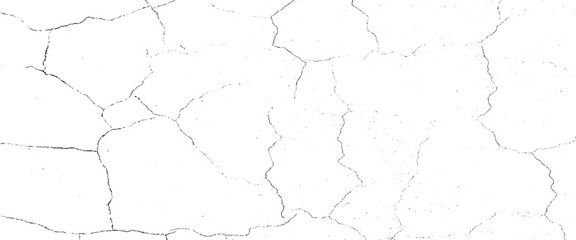 Vector Transparent  background of cracks, lines, dry cracked earth overlay texture, grunge distressed.
