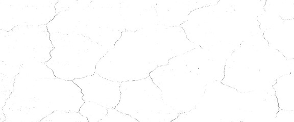 Vector black distress texture of multiple cracks design, abstract distressed grunge surface texture Transparent background.