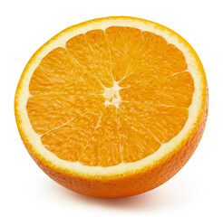 Fresh organic orange isolated clipping path