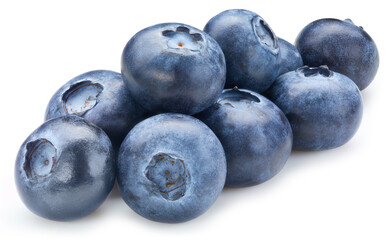 Fresh blueberry isolated on white background