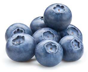 Fresh blueberry isolated on white background