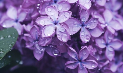 purple lilacs on top