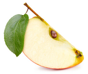 Red apple slice fruit