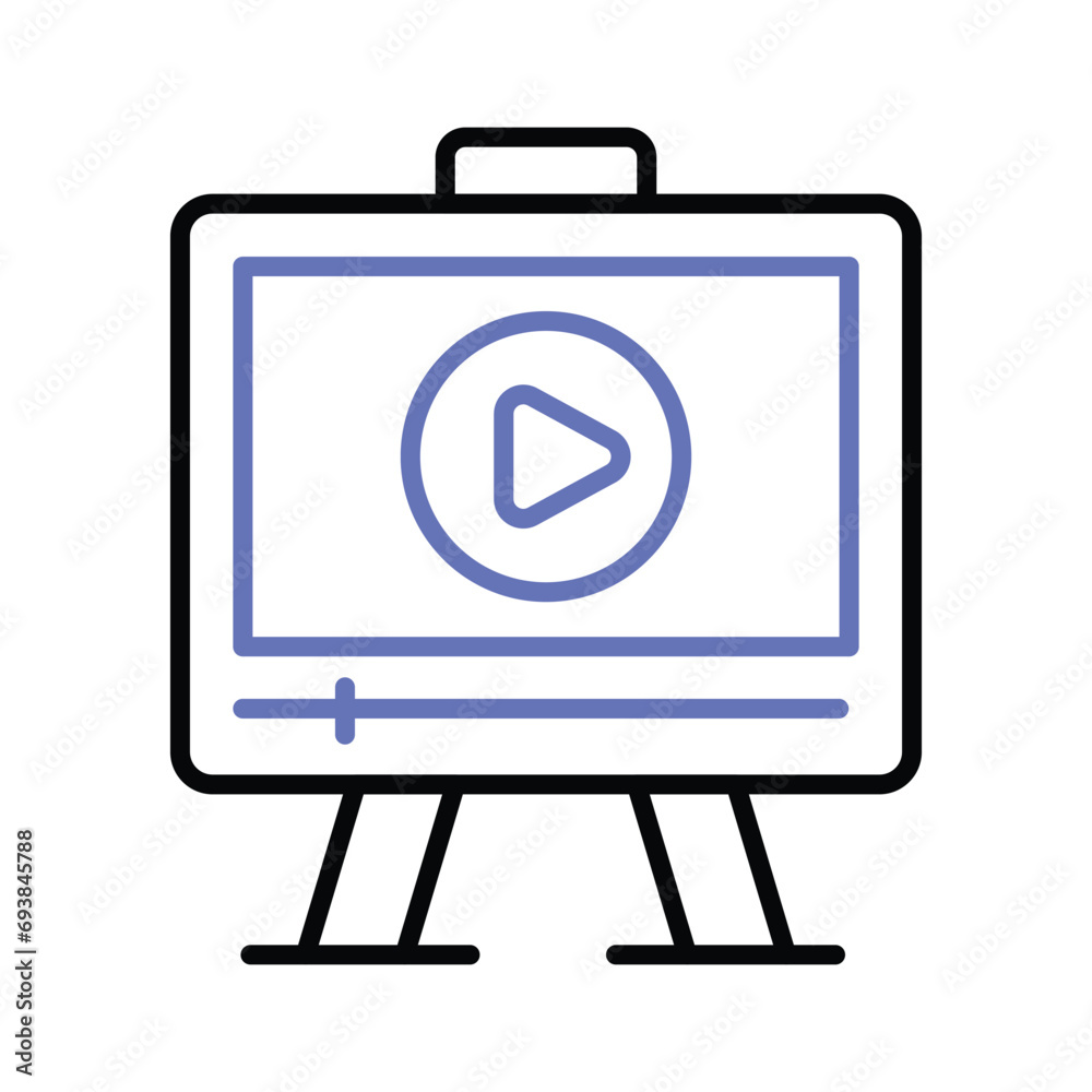 Wall mural online movie vector design, ready to use in websites and mobile apps