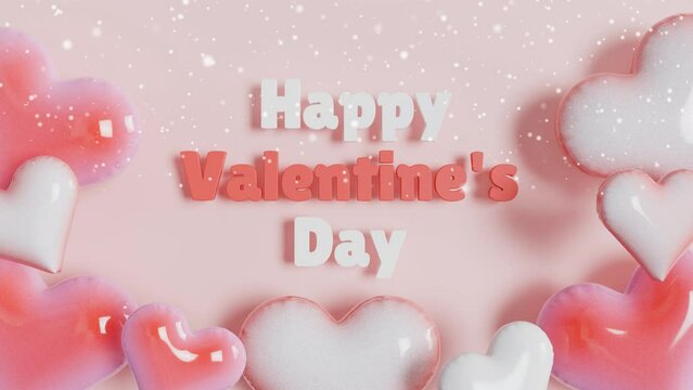 happy valentine's day animation background