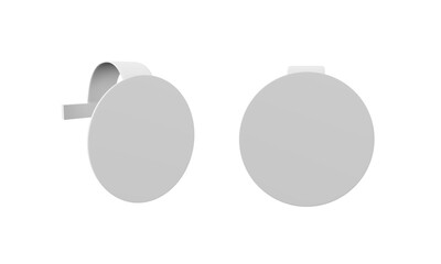 3D PDV wobbler for points of sale and promotion on shelves. Ideal for catalogs, informational and advertising material and media.3d illustration.	