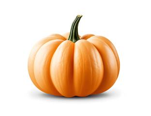 Fototapeta premium an orange pumpkin isolated on a white background