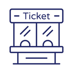 Take a look at this beautifully designed icon of ticket house