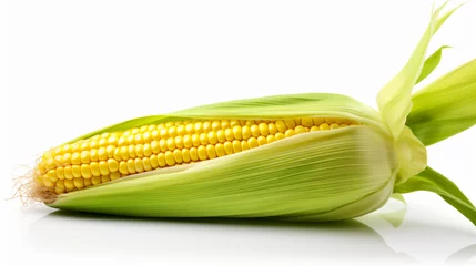 Fotobehang Shucked ear of corn © Cybonad