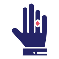 Obraz premium Ring in Hand Icon
