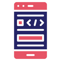 Smartphone Coding Icon