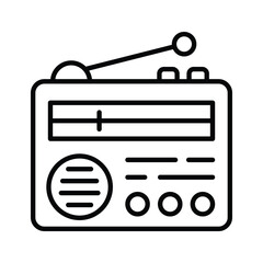 Get hold this beautiful icon of radio, old broadcasting device