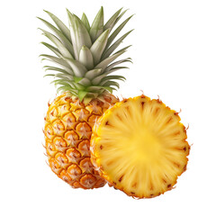 Pineapple isolated on transparent background