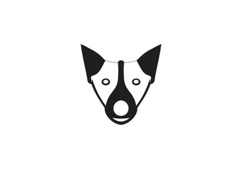 Basenji Dog  minimal style illustration icon design