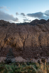 Pile of dirt on a building site