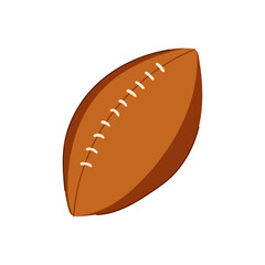sport american football ball cartoon. pigskin footbal, lace realistic, play game sport american football ball sign. isolated symbol vector illustration