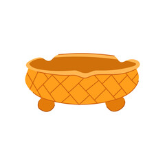 addiction ashtray cartoon. butt unhealthy, health smoking, toxic filter addiction ashtray sign. isolated symbol vector illustration