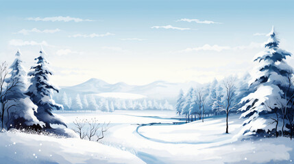 Winter Wonderland Illustration