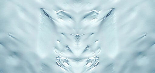ice ghosts,  abstract symmetrical photographs of the frozen regions of the earth from the air,...