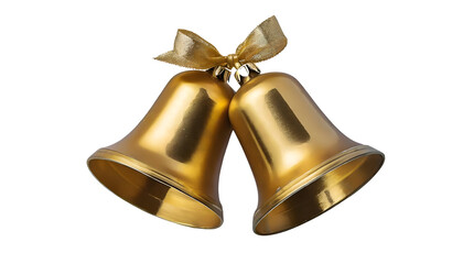 Beautiful gold christmas bells.
