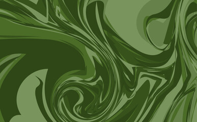 緑色のマーブル模様の抽象背景_横