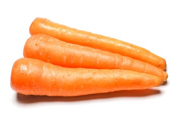 carrots isolated on white