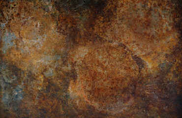 grunge rusted metal texture, rust and oxidized metal surface background.Grunge style industrial...