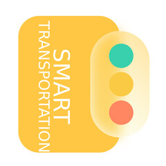 Smart Transportation Glassmorphism UI Icon Sign and Symbol Design Illustrator Png Svg