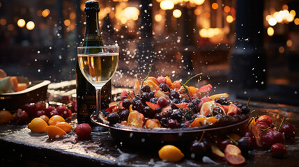 People celebrate with a refreshing beverage. Generative AI