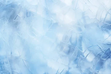 Fotobehang Winter ice abstract background, icy frosted structure © kite_rin