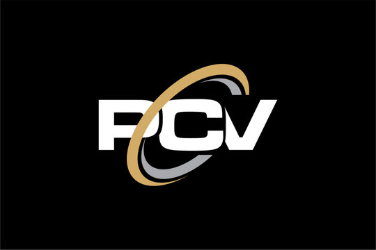PCV creative letter logo design vector icon illustration