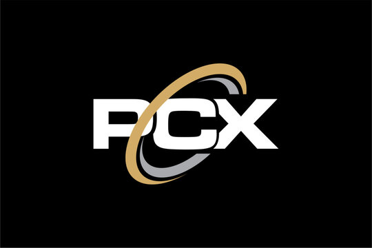 PCX creative letter logo design vector icon illustration