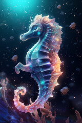 jellyfish in the water, Generative AI