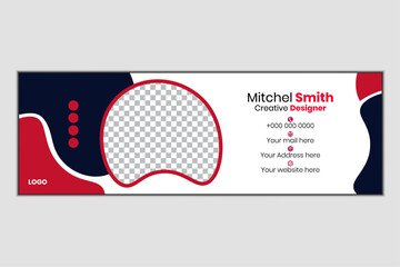 Office email signature template design.