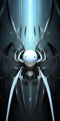 abstract technology spider