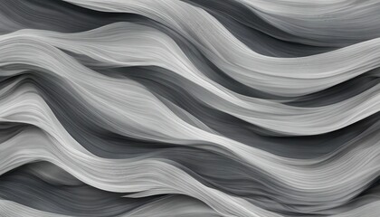 Obraz premium black and white abstract wavy background